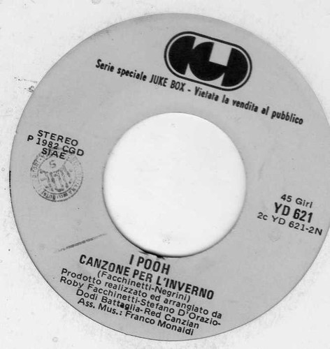 Pooh giri promo del 1982 - pooh, 45
